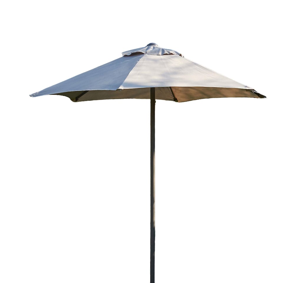 image 1 of Garden Parasol 2 Metre Patio Shade Sun Umbrella Rust Proof Aluminium Pole | Grey