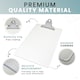 image 2 of Clear A5 Clipboard with Butterfly Clip with Ruled Side