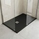 image 3 of Balterley Premium Slimline Rectangular Shower Tray | Black | Black Slate | 1
