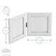 image 3 of Nicola Spring Folding 2 Photo Frame - 4 x 4'' - White