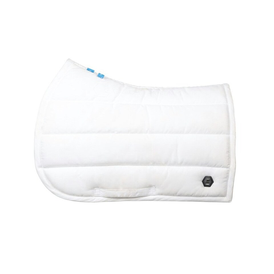 Coldstream Belford Suede Horse Saddlepad - White - Pony/Cob