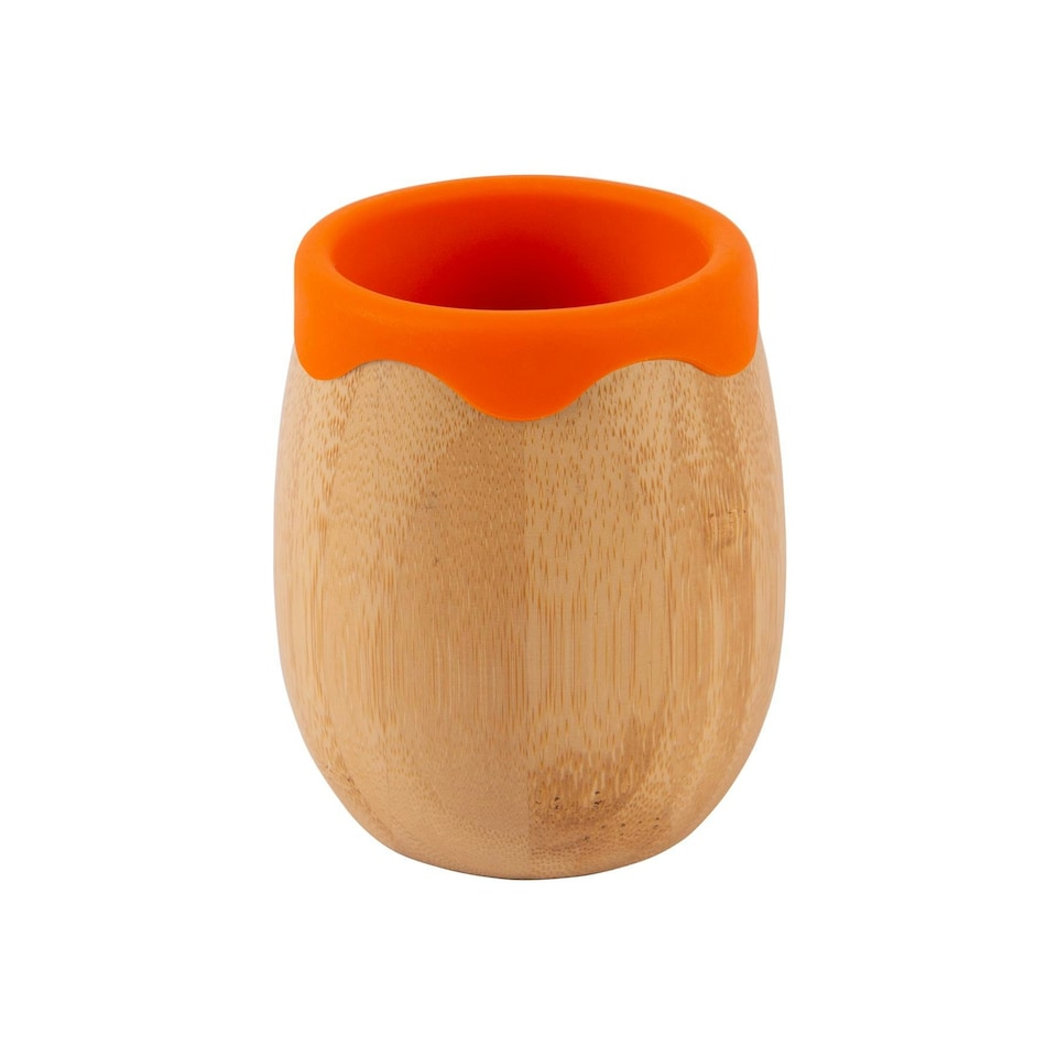 image 1 of Tiny Dining Bamboo Baby Trainer Cup - 130ml - Orange Orange