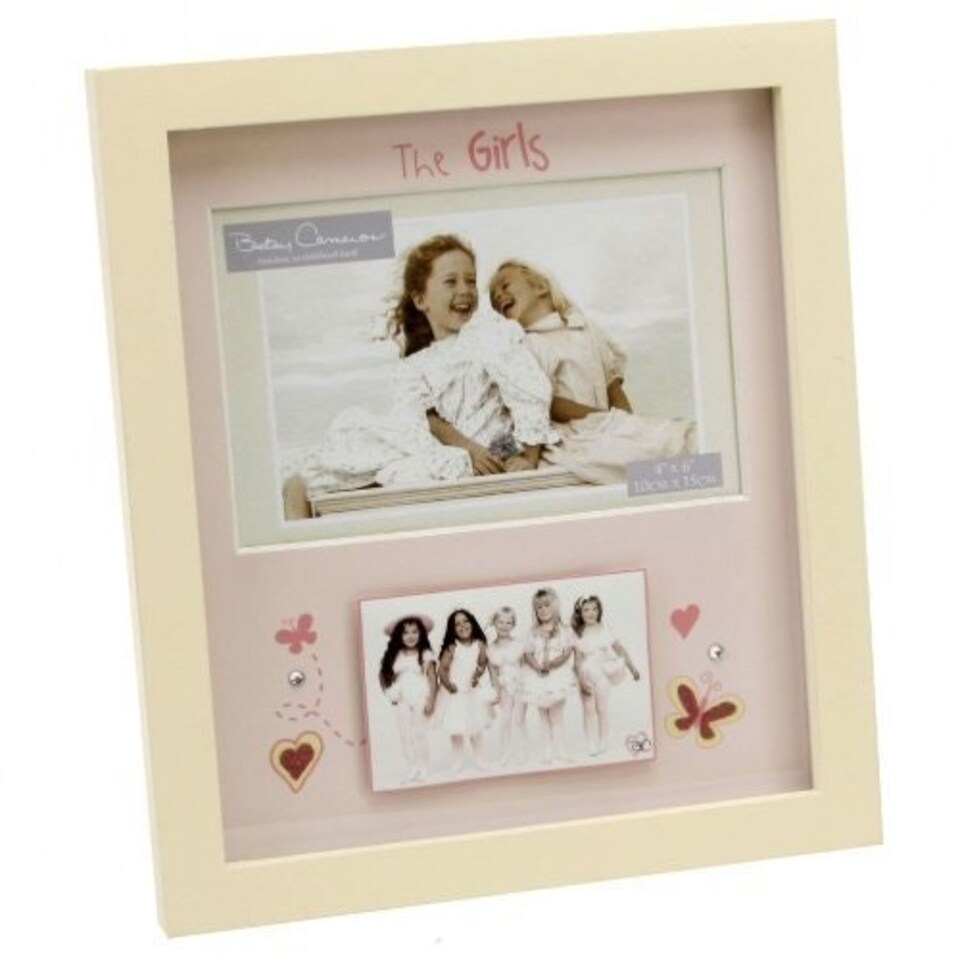 image 1 of Betsy Cameron MDF Landscape Frame 3D The Girls Photo Frame The girl 4x6"