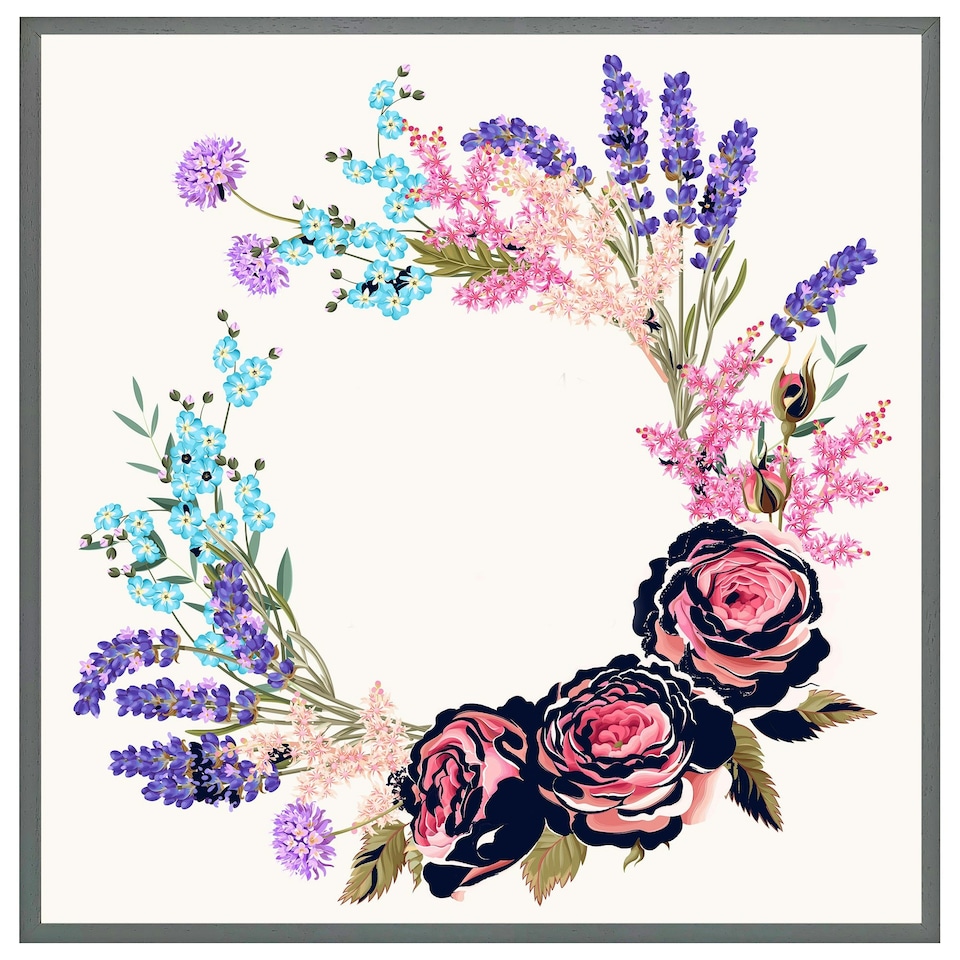 image 1 of Beautiful reath (Picture Frame) Grey | L