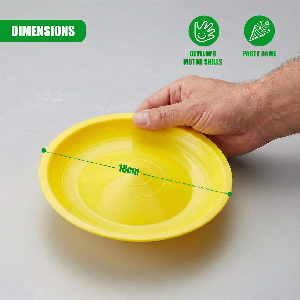 image 1 of The Magic Toy Shop Juggling Spinning Plates Plastic Set Multicolour