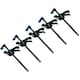 image 1 of 12" Quick Release Ratchet Rapid Bar Speed Clamp Holder Grip Spreader Fastener 5pk