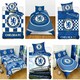 image 2 of Chelsea FC Official Football Patch Single Duvet And Pillow Case Set - Blue/White - One Size