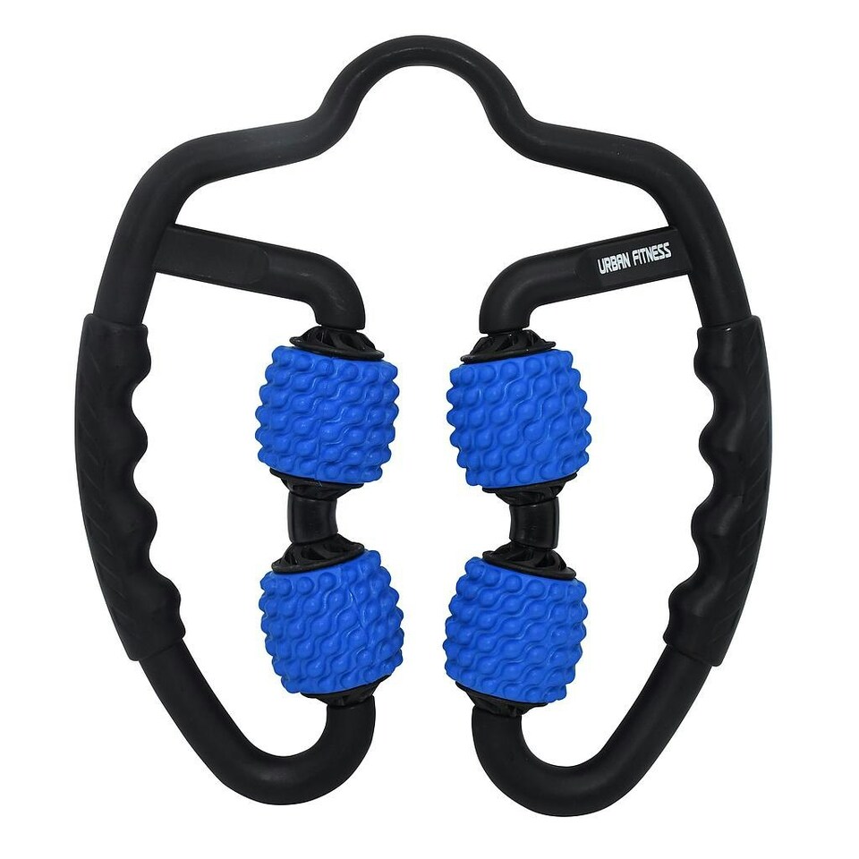 Urban Fitness Dual Sided Massage Roller - Black/Blue - One Size