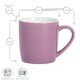 image 3 of Argon Tableware Coloured Coffee Mugs - 350ml - Purple - Pack of 6 | Purple | Purple | 6