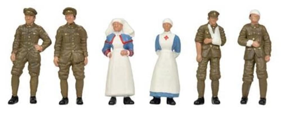 Bachmann WW1 Medical Staff and Soldiers (6) Figure Set