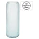 image 6 of 36cm Large Tall Decorative Glass Vase Flowers Arrangement Vertical Line Design