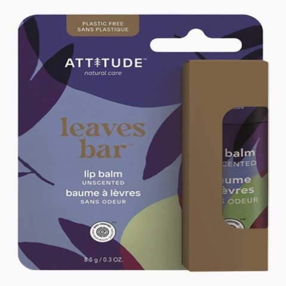 image 1 of Attitude Leaves Bar Unscented Lip Balm