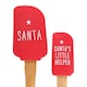 image 3 of Something Different Santa´s Helper Bamboo Christmas Spatula (Pack of 2) - Red/Natural - One Size