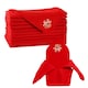 image 1 of 1pc Christmas Table Napkin Set with Festive Jingle Bell Embroidery - 20 Inch