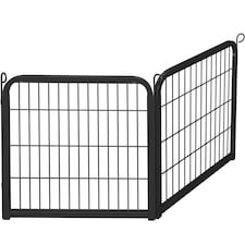 Yaheetech 2 Metal Dog Playpen Panels, 60 × 60.5 cm Black