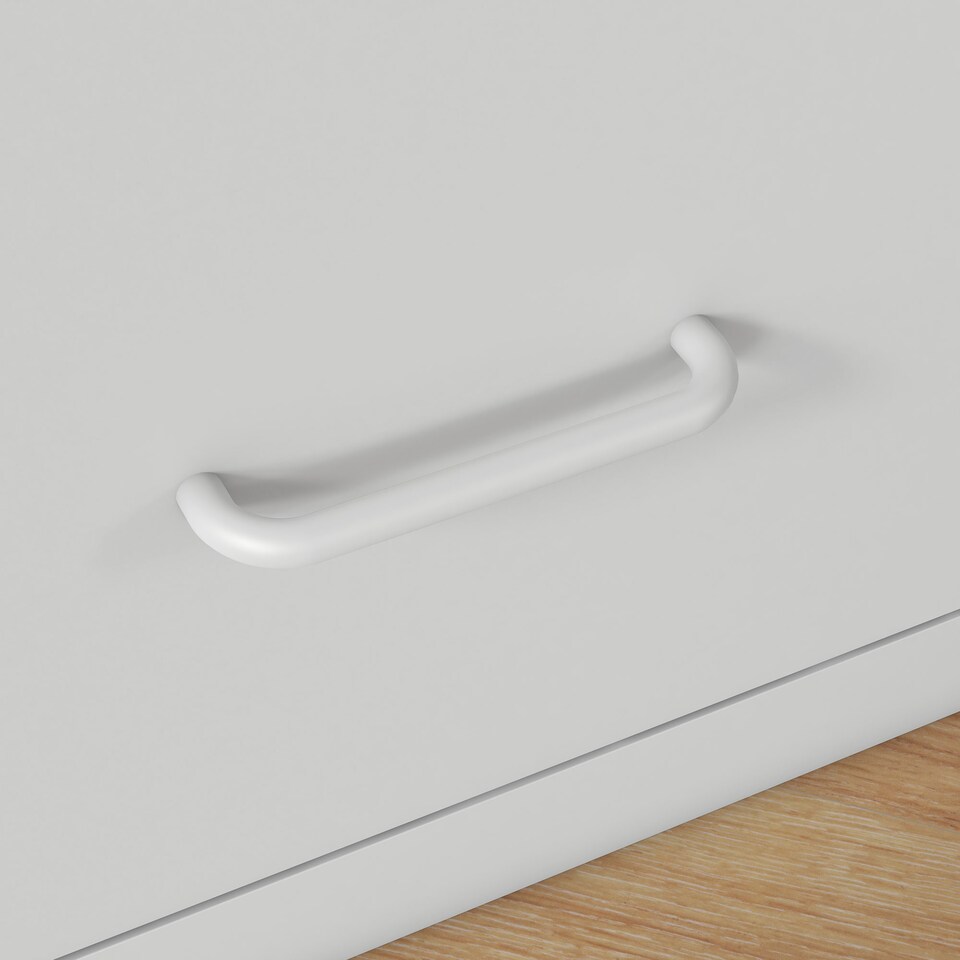 image 1 of HOMCOM 3 Drawer Filing Cabinet, Vertical File Cabinet with Adjustable Hanging Bar for A4 and Letter Size, Steel Printer Stand for Home Office, Cream White