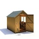 image 2 of Overlap 7 x 5 Shed Single Door | Brown
