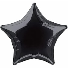 Black Star Foil Helium Balloon 51cm / 20 in