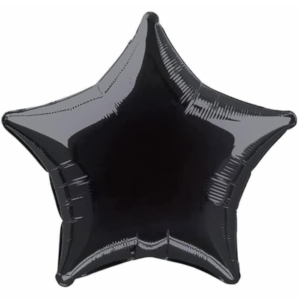 Black Star Foil Helium Balloon 51cm / 20 in