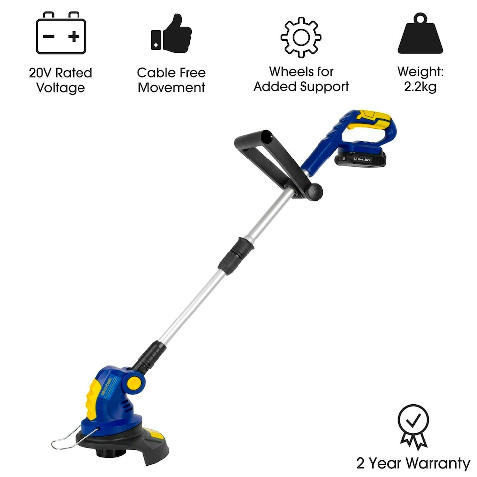 image 1 of Skotek 20V Cordless Strimmer,1 Spool, 1 Battery & 1 Charger