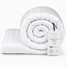 MHG Living 7.5 Tog Summer Duvet – Lightweight Cooling Hollowfibre Quilt for Hot Sleepers-Double
