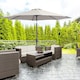 image 2 of Outsunny 3(m) Patio Umbrella Outdoor Sunshade Canopy Tilt Grey