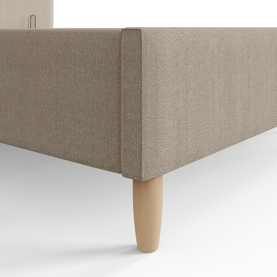 image 1 of Florence Boucle Ottoman Storage Bed King Natural Stone | Grey | Natural Stone
