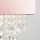 image 5 of ValueLights Jesmond Pink Ceiling Pendant Droplets Shade & Bulb | Pink