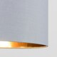 image 1 of ValueLights Reni Large Warm Grey And Gold Ceiling Pendant Shade Grey