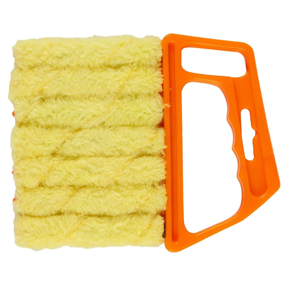 Ashley 7 Brush Plastic Venetian Blind Cleaner - Orange Orange