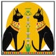 image 4 of Illustration of black egyptian cats with papyrus (Picutre Frame) White | M