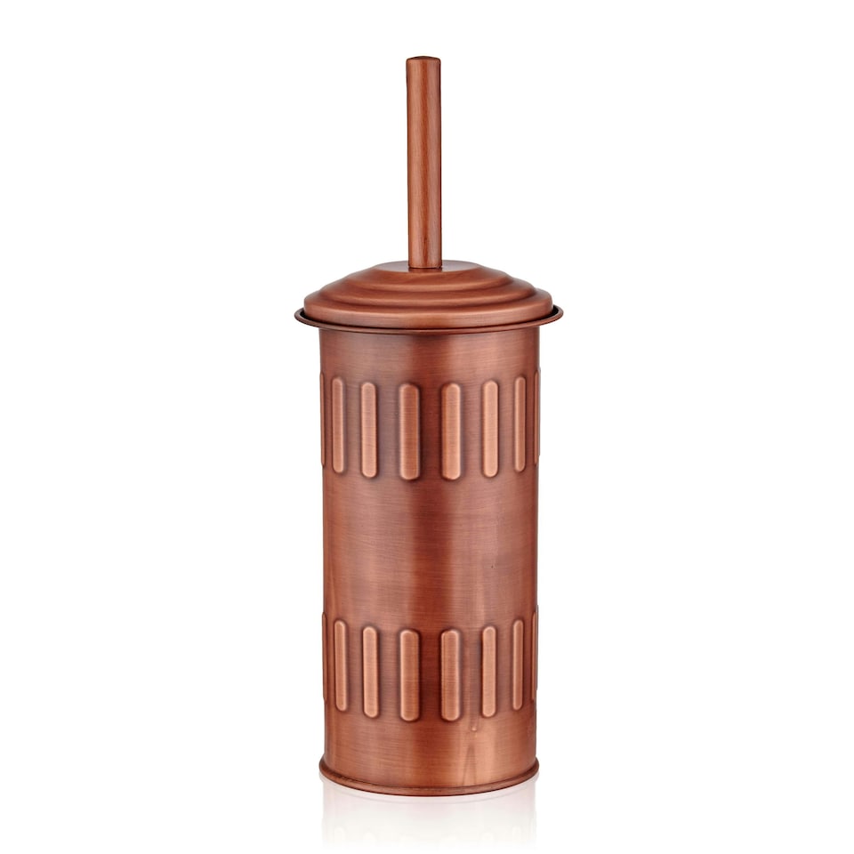 image 1 of Copper Toilet Brush And Holder