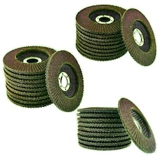 30 x Flap Discs 40, 60 & 80 Grit Angle Grinder 4.5" 115mm Flat Sanding Grinding