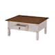 image 3 of Mercers Furniture Corona White 1 Drawer Coffee Table Solid Wood Pine Wooden with Mexican Styling