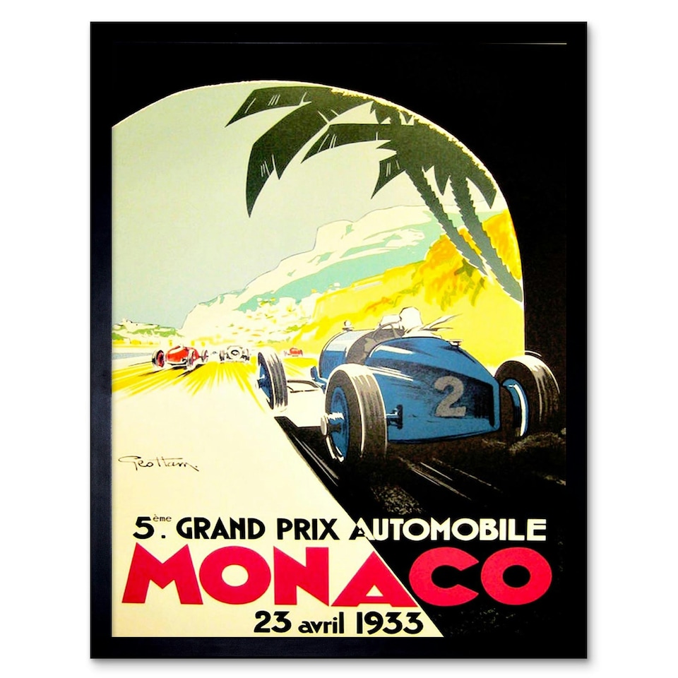 image 1 of Sport Motor Race Grand Prix Monaco Monte Carlo Framed Wall Art Print