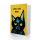 image 2 of Mothers Day Card Your Yellow Inside Cat Mum Card
