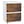 White Carcass + Rustic Brown Drawers