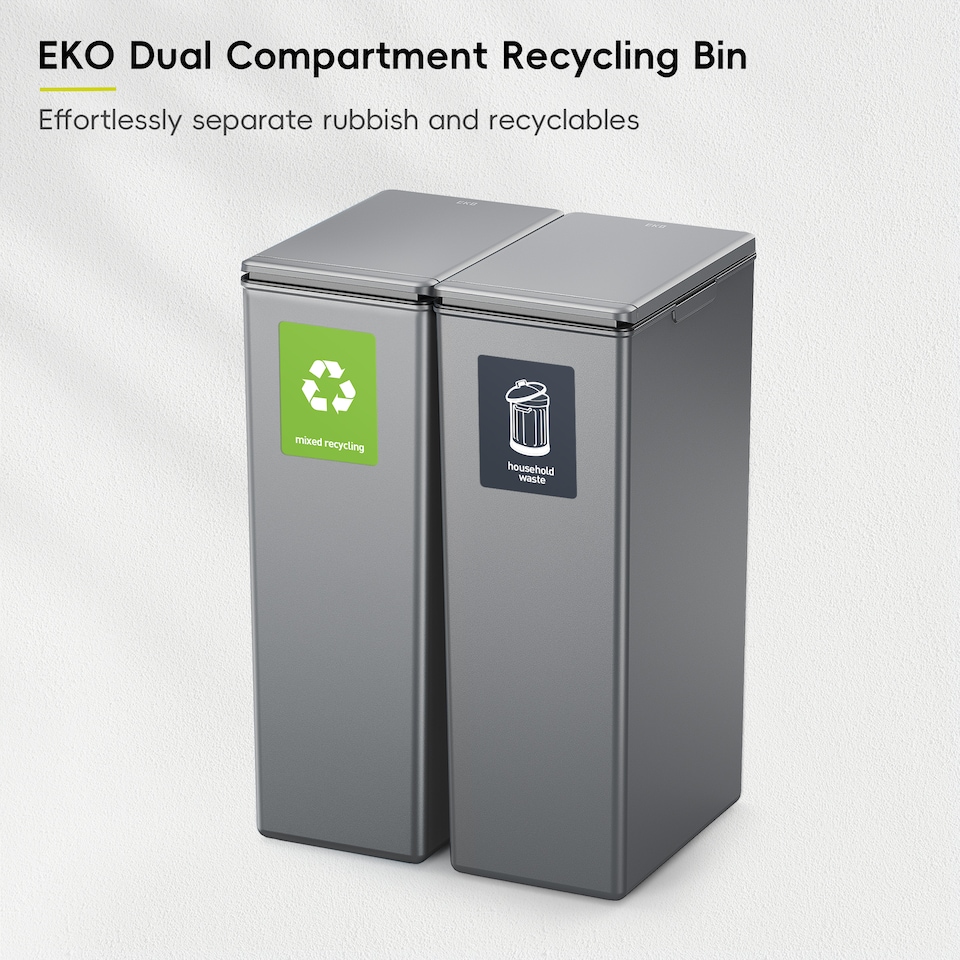 image 1 of Morandi Touch Twin Pack 40L 2x DG | Grey | Dark Grey | 40L