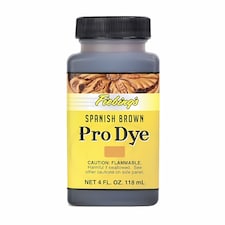Fiebing's Pro Dye - Professional Oil-Based Leather Colour Dyes 4oz | Brown | Spanish Brown