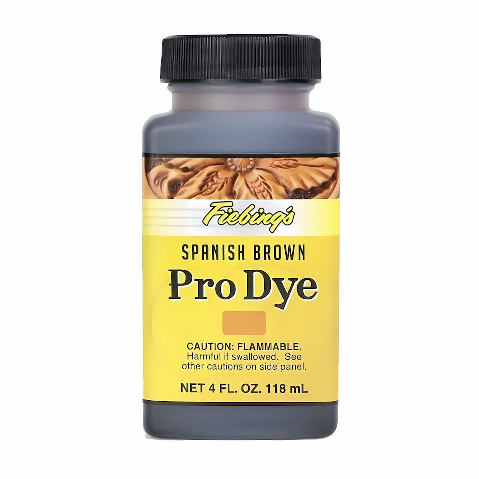 image 1 of Fiebing's Pro Dye - Professional Oil-Based Leather Colour Dyes 4oz | Brown | Spanish Brown