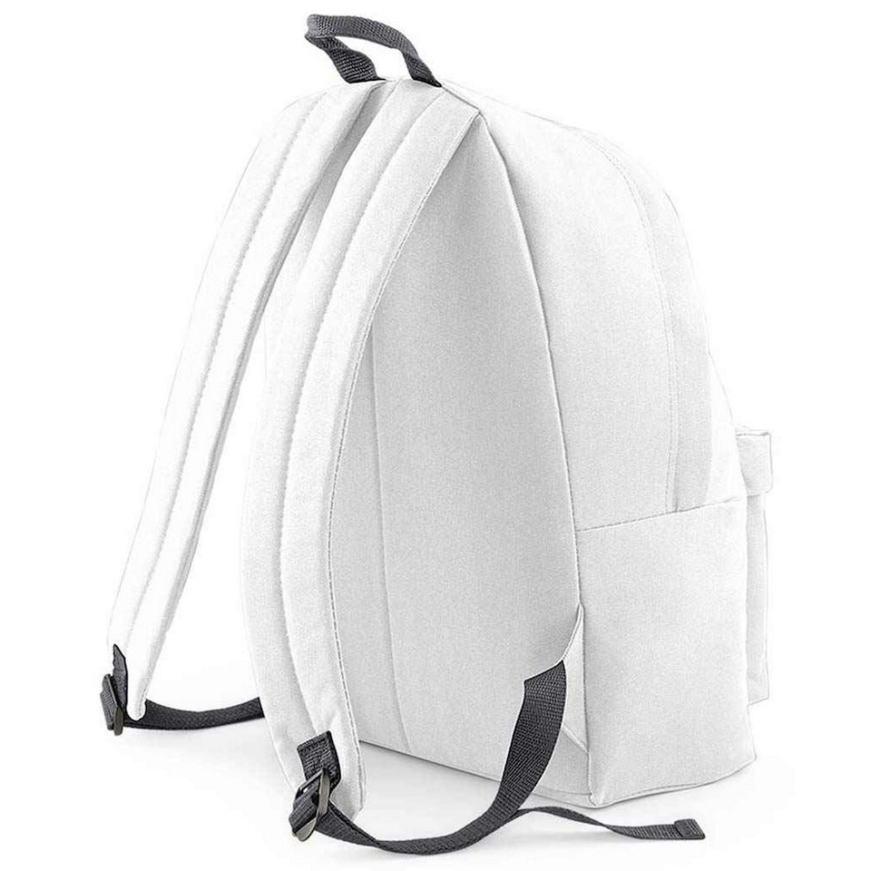 image 1 of Bagbase Original Fashion Backpack - White/Graphite - One Size
