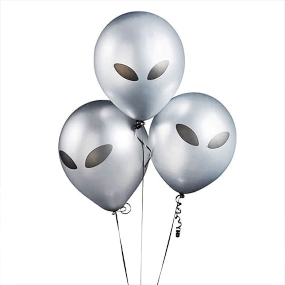 Blast Off Alien Biodegradable Latex Balloons 30cm / 12 in - Pack of 5