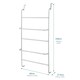 image 2 of House of Home Towel Rail Over Door 5 Tier Clothes Airer Rack Hanger Holder Bathroom Storage