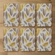 image 2 of Botanical gold and purple leaf (Coaster)