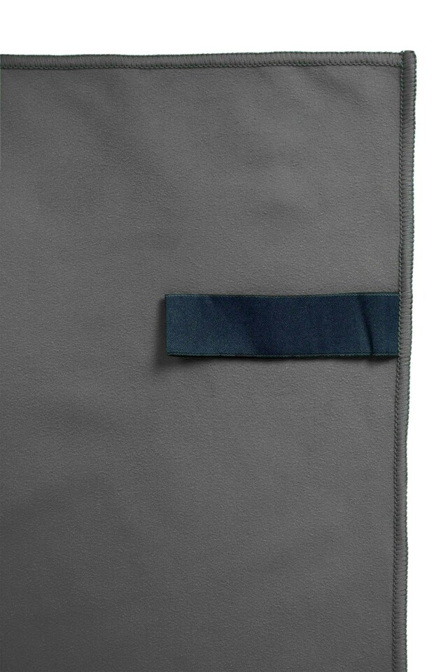 image 1 of Mountain Warehouse Microfiber Towel Super Absorbent Swimming Travel Accessory | Grey | Dark Grey | One size