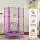 image 8 of AIYAPLAY 4.6FT Kids Trampoline with Safety Enclosure Net, Purple