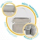 image 5 of Folding Chair with Headrest Aktive Ibiza Beige 51 x 76 x 45 cm (2 Units) N/A