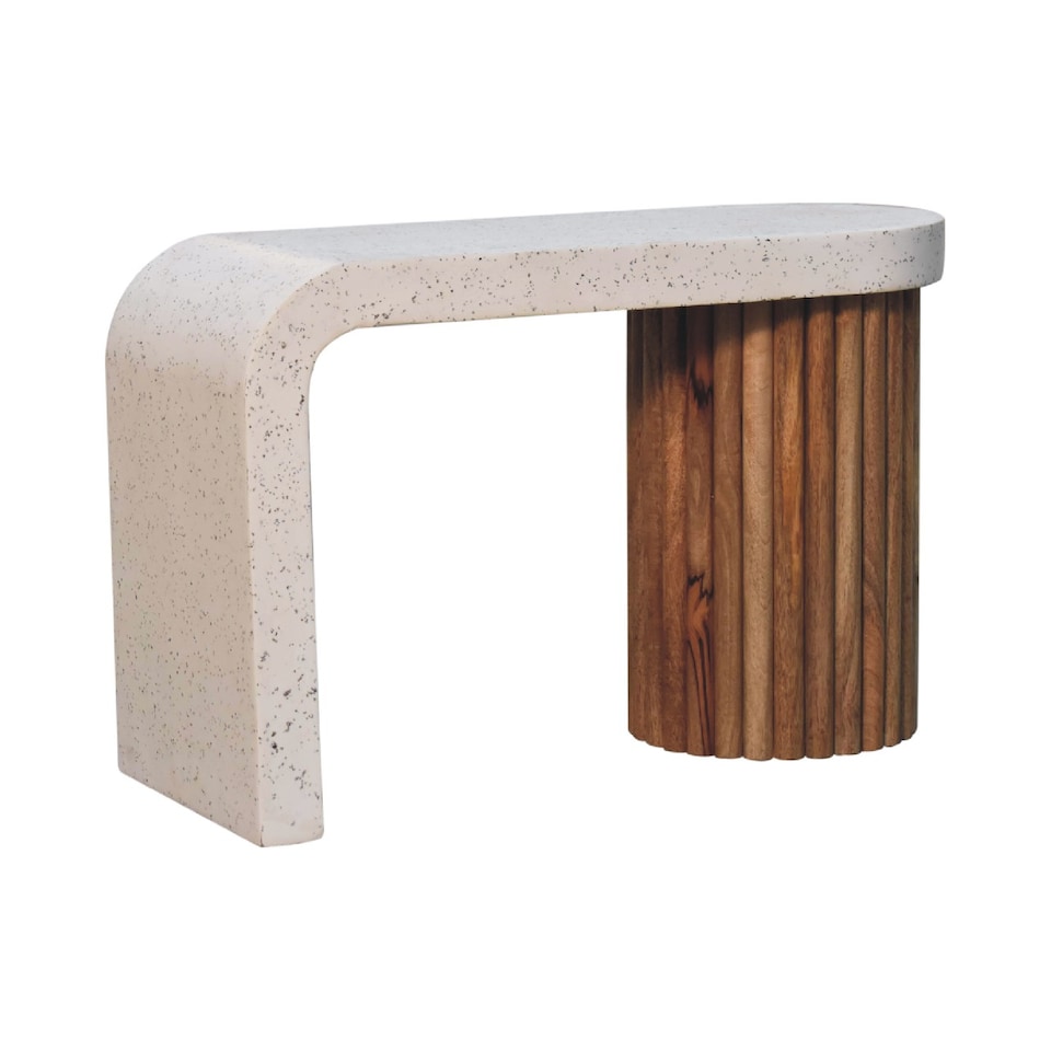 image 1 of Artisan Furniture Solid Wood Serenity Terrazzo Coffee Table