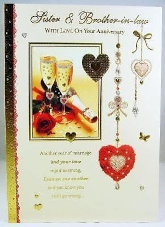 image 1 of Sister and Brother-in-Law On Your Anniversary Card