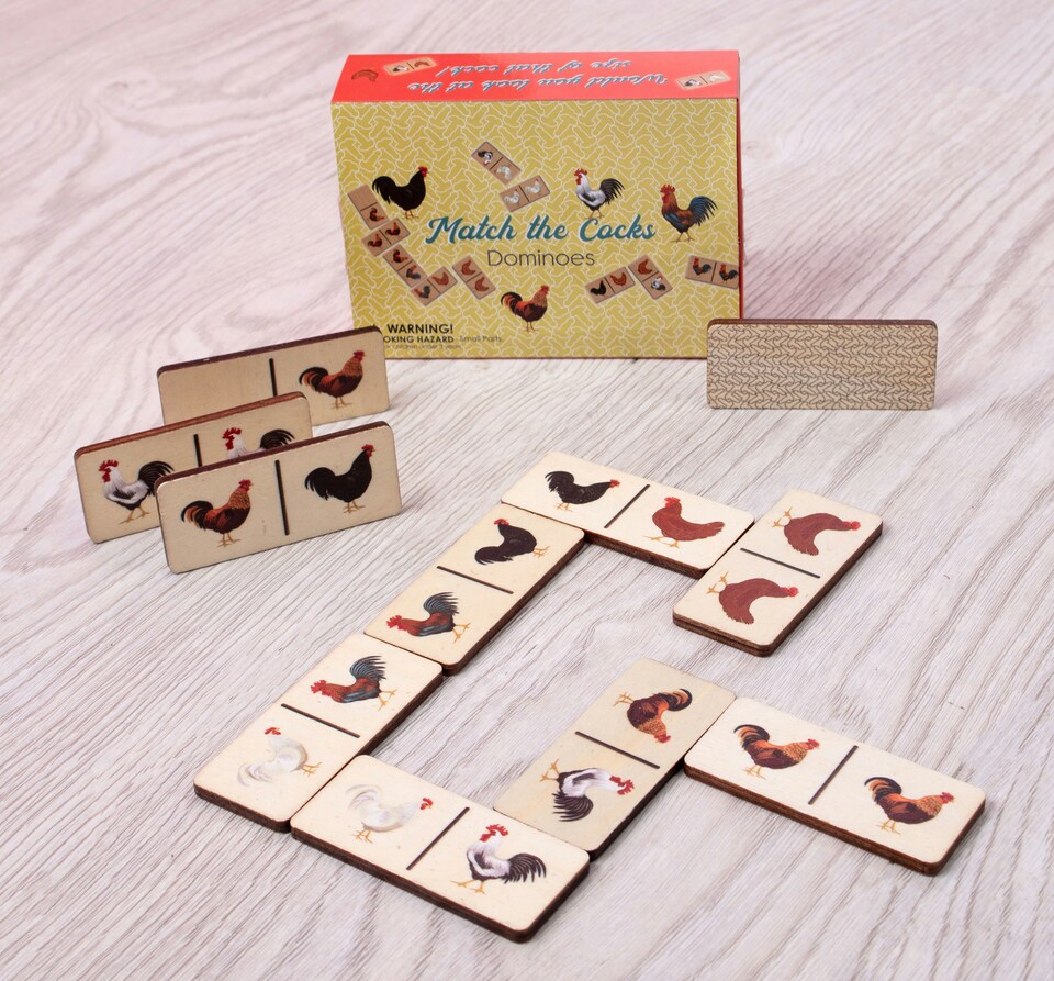 image 1 of Match The Cocks Dominoes